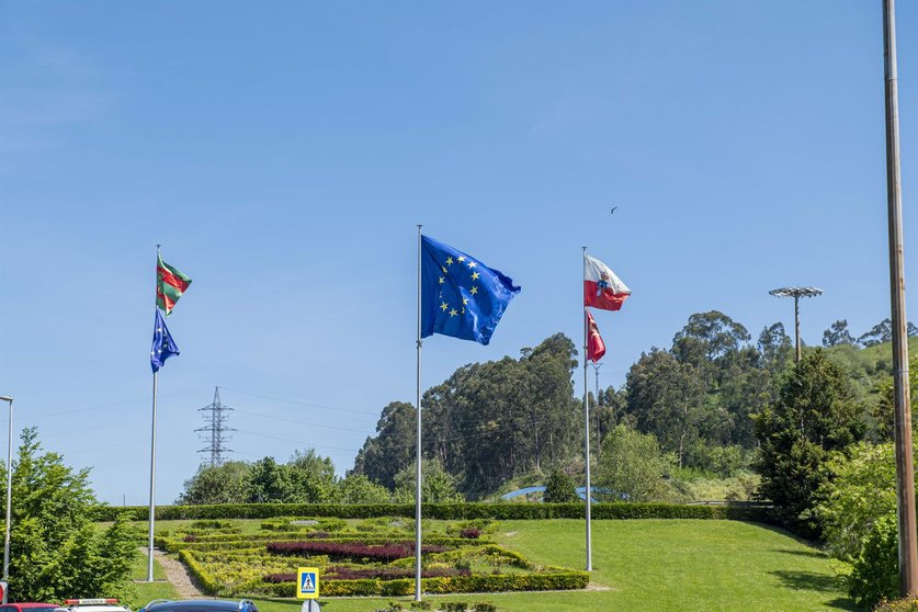 Bandera europea en Torrelavega