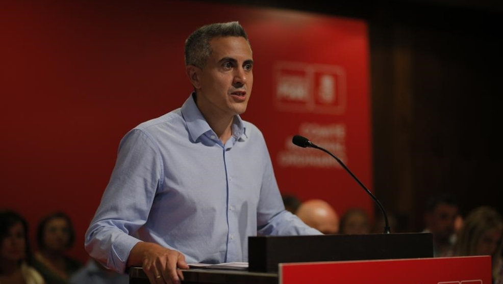 El secretario general del PSOE de Cantabria, Pablo Zuloaga, en el Comité Regional de su partido