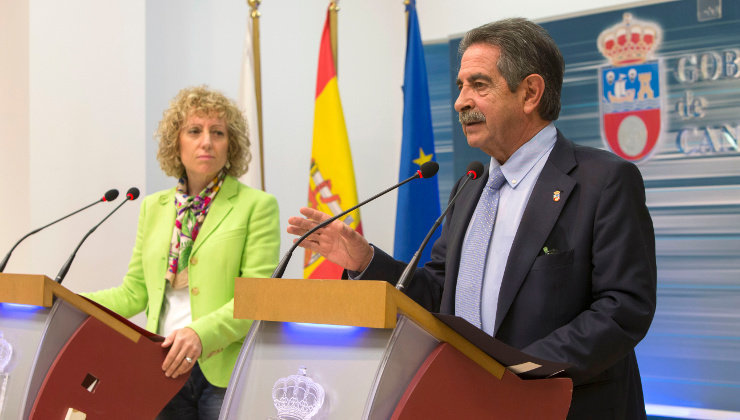 El vicepresidente y la vicepresidenta de Cantabria, en una imagen de archivo