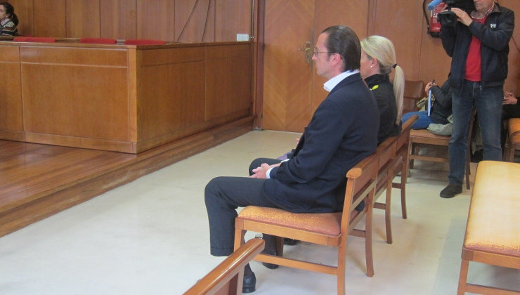 El exdirector general de Sodercan, Jesús de las Cuevas, durante el juicio por el que ha sido condenado a más de cinco años de cárcel