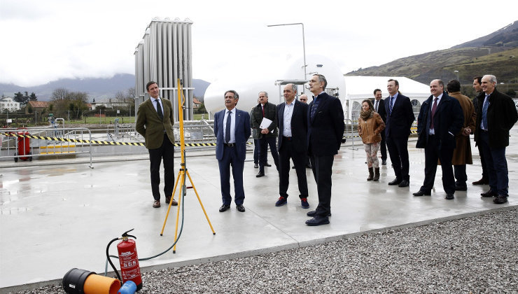 Inauguración de la planta de gas natural licuado en Arenas de Iguña