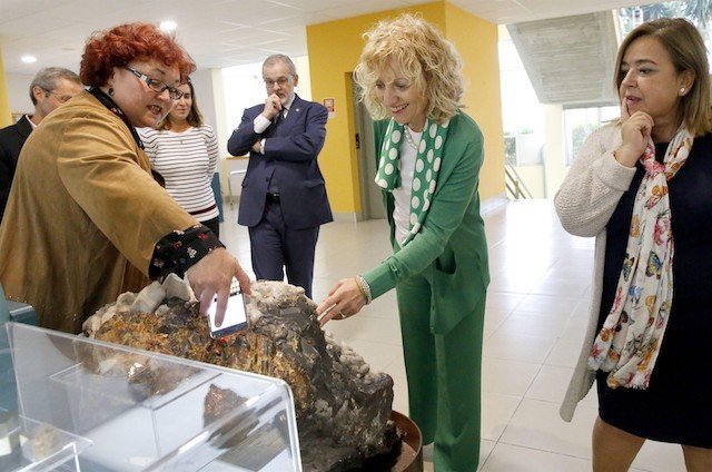 Eva Díaz Tezanos, ha visitado el campus de la Universidad de Cantabria en Torrelavega