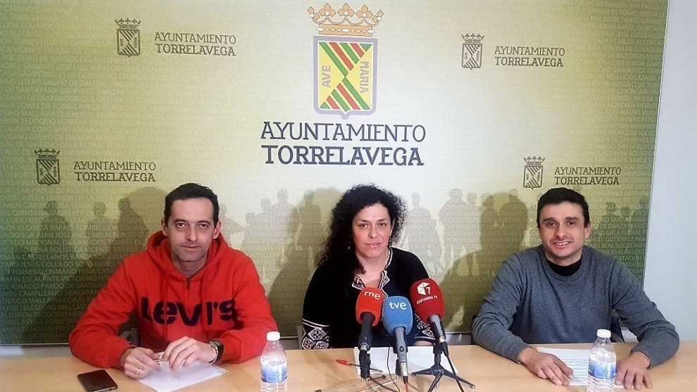 Borja Peláez, Mónica Rodero y David Barredo, en rueda de prensa