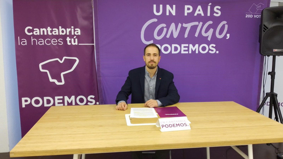 Luis del Piñal, líder de Podemos Cantabria