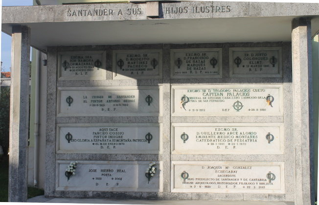 El conocido como Panteón de los Ilustres, en el cementerio de Ciriego de Santander