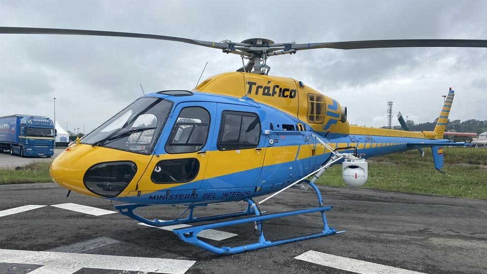 Helicóptero Pegasus, que vigilará las principales carreteras de Cantabria