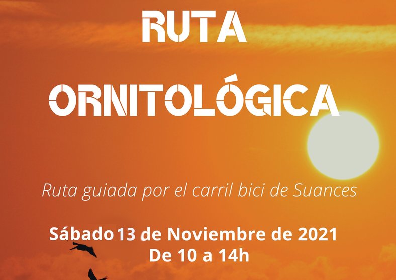 CARTEL DE LA RUTA ORNITOLÓGICA
AYUNTAMIENTO DE SUANCES
29/10/2021