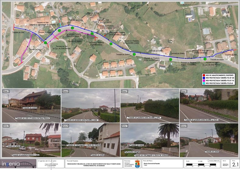 Proyecto de renovación y mejora del abastecimiento de agua en Tagle y Puente Avíos, en Suances