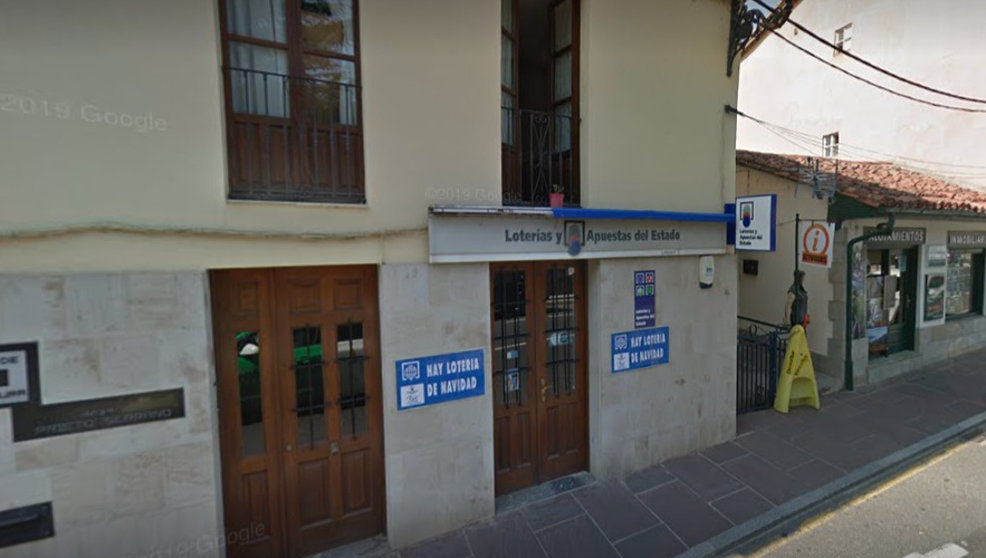 Administración número 1 de Potes, situada en la calle San Roque 27.