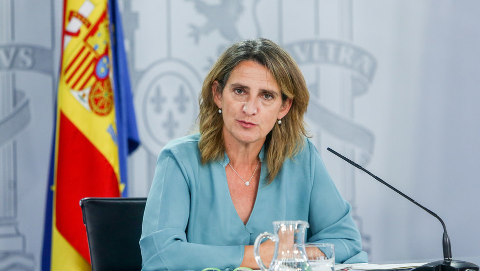 La vicepresidenta tercera y ministra para la Transición Ecológica y el Reto Demográfico del Gobierno, Teresa Ribera