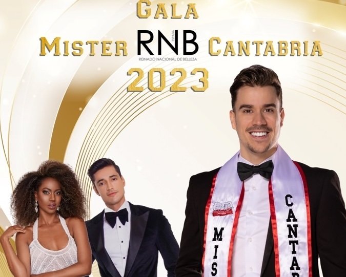 Cartel de la gala de Míster RNB Cantabria 2023