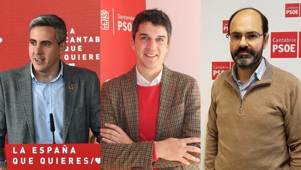 Los candidatos a las elecciones autonómicas y municipales, Pablo Zuloaga, Daniel Fernández y José Luis Urraca