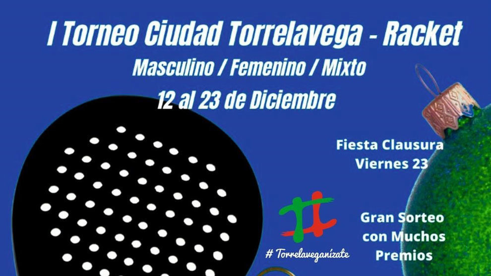 Parte del cartel deI Torneo de Padel Ciudad de Torrelavega-Racket