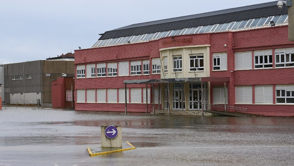 Inundaciones en el IES Augusto González Linares de Santander