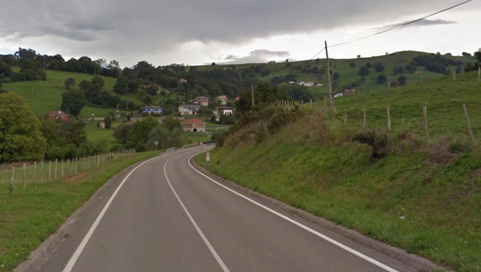 Carretera CA-640 entre Valdecilla y Hermosa | Foto- Google Maps