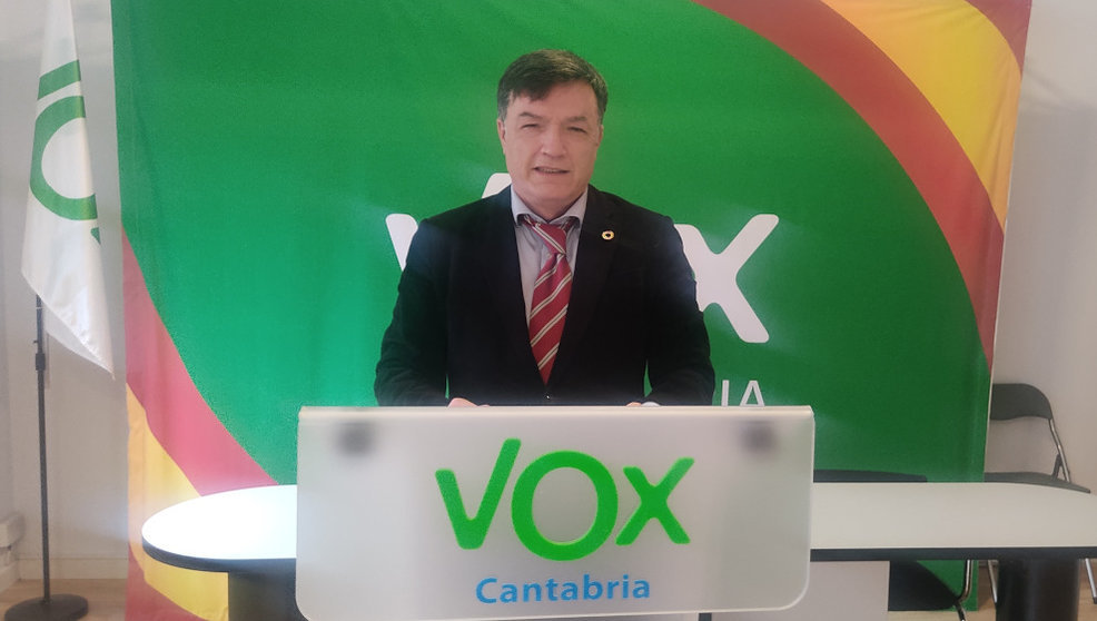 El portavoz de Vox en Santander, Guillermo Pérez-Cosío