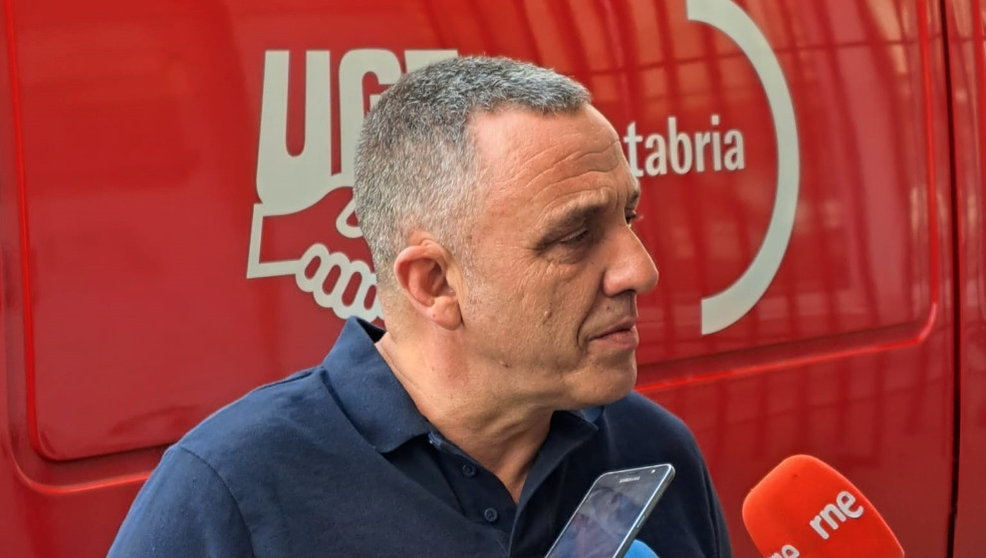 El secretario general de UGT en Cantabria, Mariano Carmona