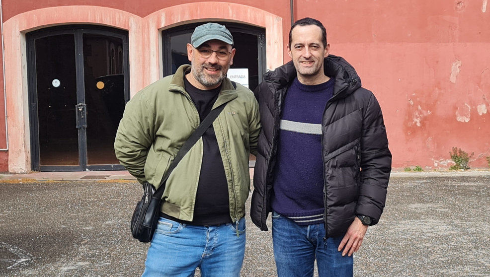 Candidatos de IU-Podemos en Torrelavega, Borja Peláez y Pablo Gómez