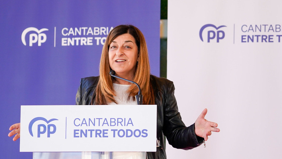 La presidenta del PP en Cantabria, María José Sáenz de Buruaga