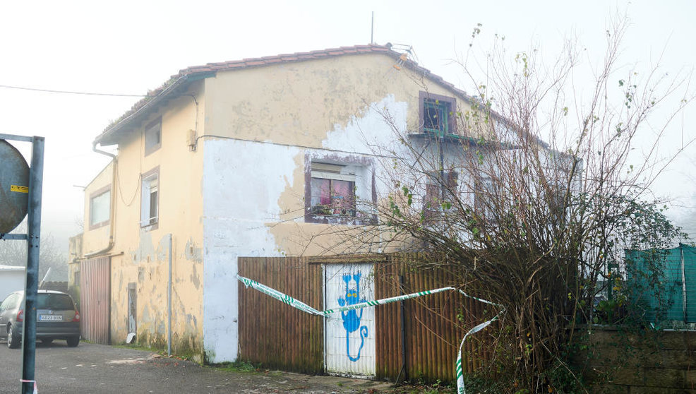  Vivienda donde vivían una mujer y su hija asesinadas presuntamente por su expareja y padre en Liaño de Villaescusa