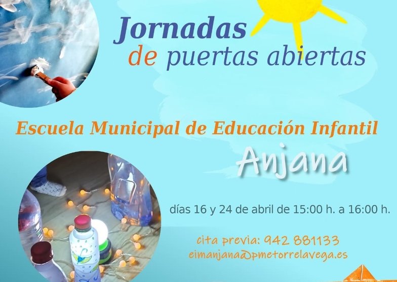 Cartel Escuela Infantil Anjana de Torrelavega