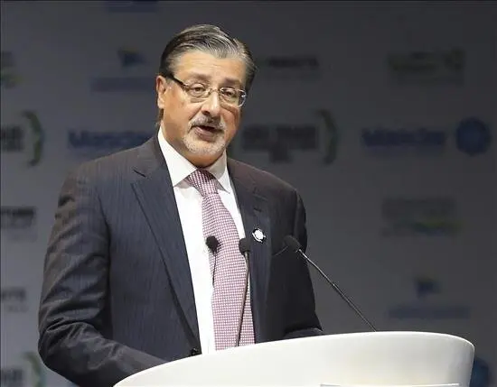 En una rueda de prensa, el director general de IRENA, Adnan Amin (en la imagen), explic&oacute; que este es el segundo de los siete lotes de entrega de cr&eacute;ditos, de un total de 350 millones de d&oacute;lares en siete a&ntilde;os, para financiar proyectos en pa&iacute;ses en desarrollo. EFE/Archivo