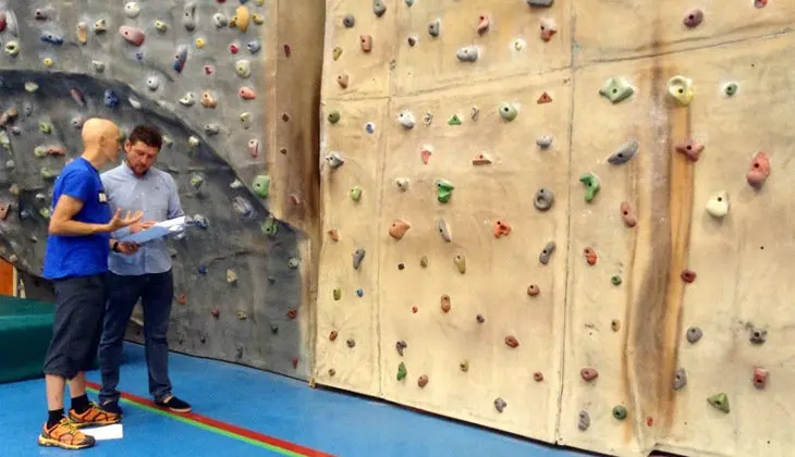 El roc&oacute;dromo de Torrelavega cuenta con una superficie escalable de unos 150m2