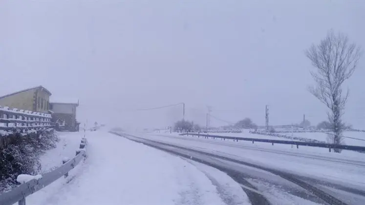 La nieve ha llegado a Cantabria. Archivo
