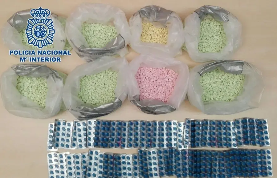 Las pastillas se encontraban alojadas en el interior de ocho paquetes envasados al vac&iacute;o