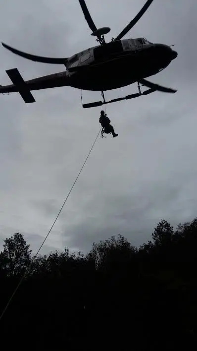 Rescate del helic&oacute;ptero