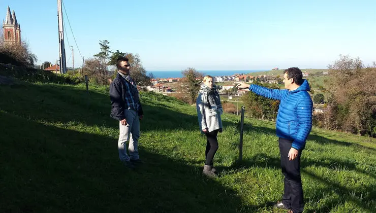 Visita de las autoridades a la zona