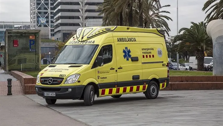 Ambulancia del Servicio de Emergencias M&eacute;dicas de Barcelona