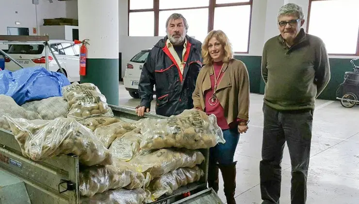 Entrega de las patatas