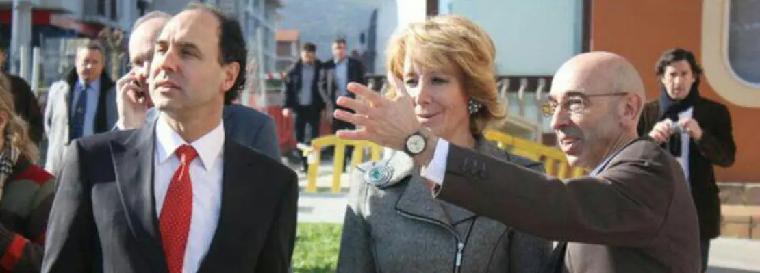 Jes&uacute;s D&iacute;az junto a Esperanza Aguirre e Ignacio Diego