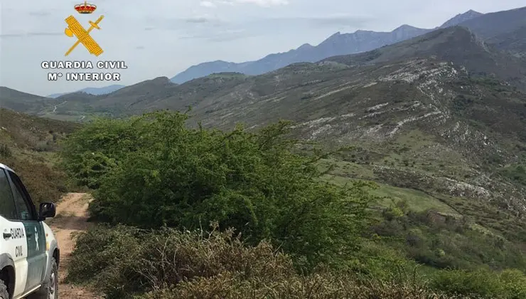 Zona en la que el peregrino tuvo que ser rescatado