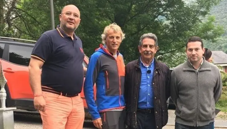 En la foto aparecen Jos&eacute; Ram&oacute;n Obreg&oacute;n, Jes&uacute;s Calleja, Miguel &Aacute;ngel Revilla y C&eacute;sar Garc&iacute;a