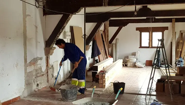 Inicio de las obras en el Centro de Cortiguera