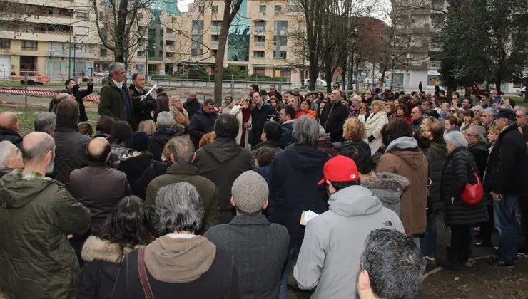 Lectura del manifiesto   Foto: Lalo Cuevas