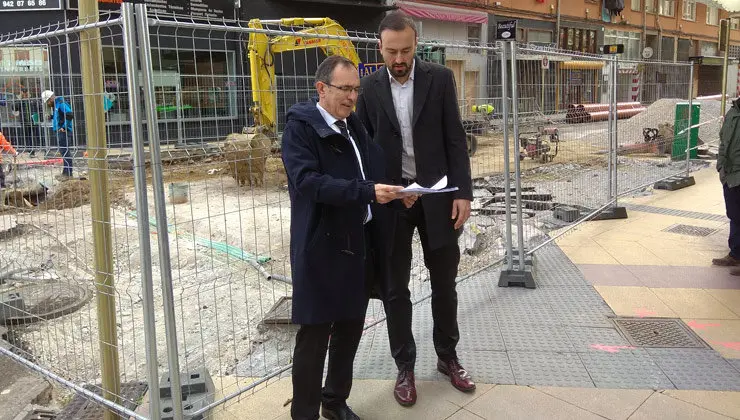 Visita de las autoridades a las obras