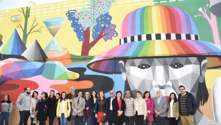 Mural de Okuda en Puertollano