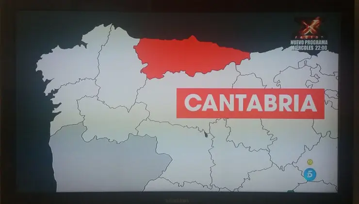 Telecinco sit&uacute;a Cantabria en Asturias