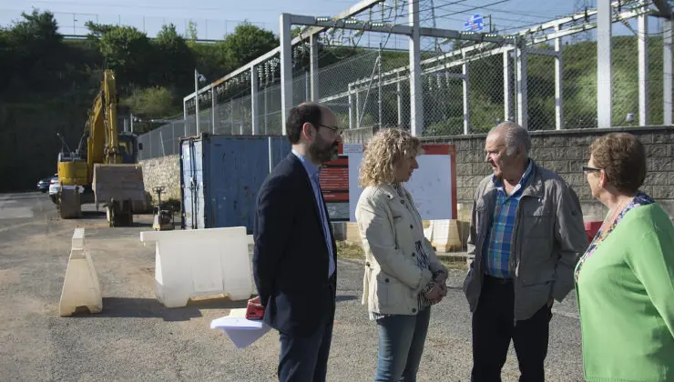 Tezanos, durante su visita a las obras