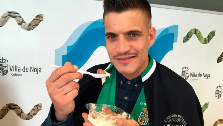 El chef c&aacute;ntabro Miguel Cobo en las jornadas 'Noja en su tinta'. Foto- edc