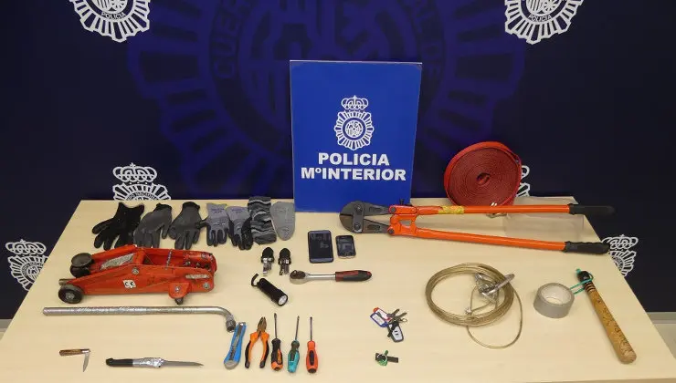 Art&iacute;culos incautados por la Polic&iacute;a