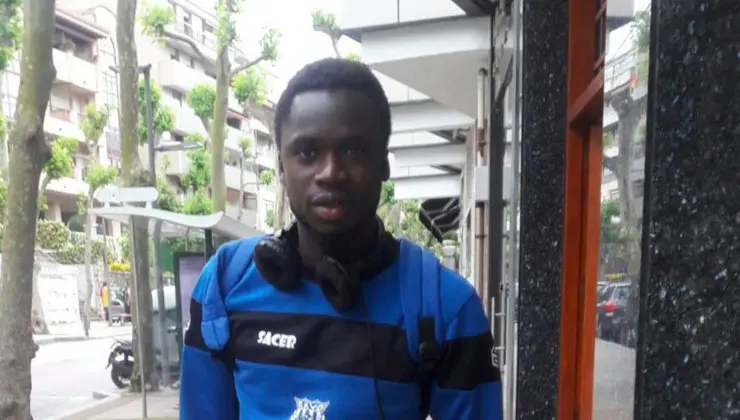 Adama Soumamoro con la equipaci&oacute;n del Rayo Cantabria | Foto- Facebook