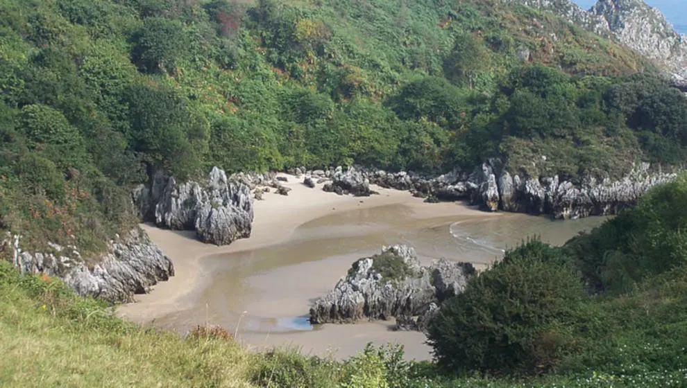 Playa de Berell&iacute;n, en Prellezo
