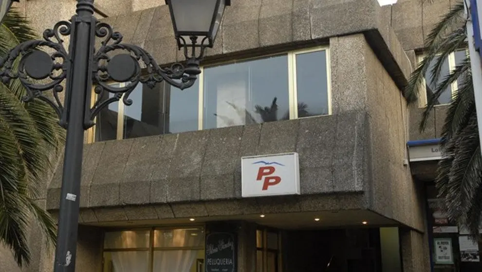 Sede central del PP de Cantabria, en Santander
