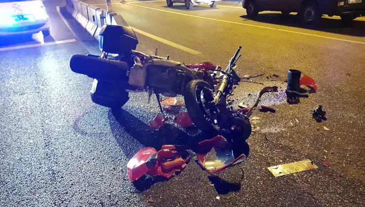 Estado en el que qued&oacute; la moto