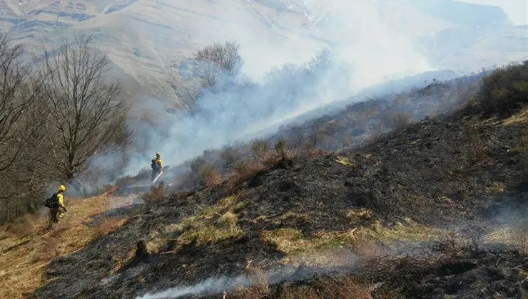 Imagen de los incendios