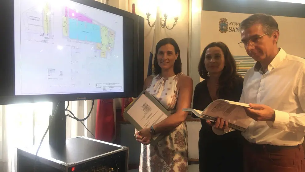 Gema Igual, Miriam D&iacute;az y C&eacute;sar D&iacute;az, durante la presentaci&oacute;n del proyecto b&aacute;sico  edc